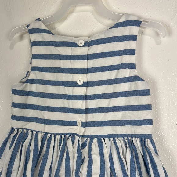 Sanrio Hello Kitty Dress Kids 3T Girls Blue White Stripe Fit Flare Sleeveless - Picture 7 of 9